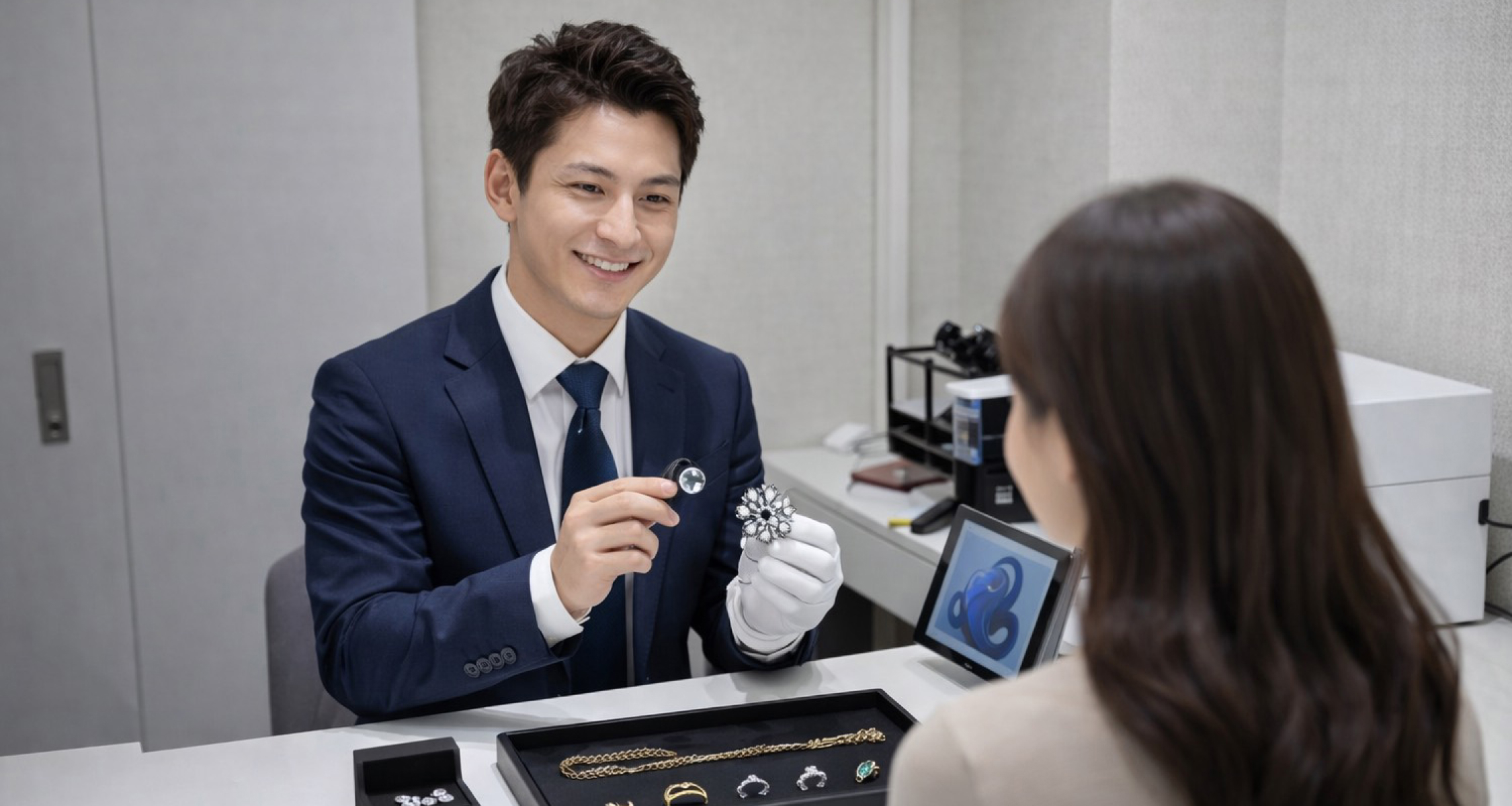 GIA GG鑑定士が常駐イメージ