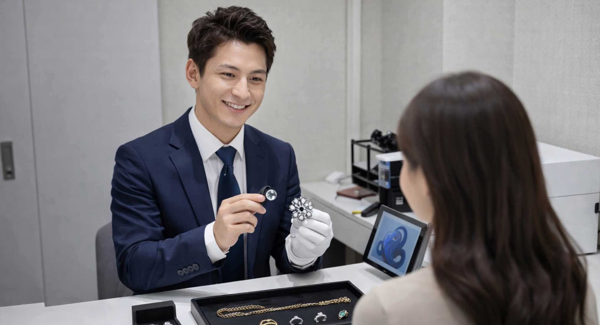 GIA GG鑑定士が常駐イメージ